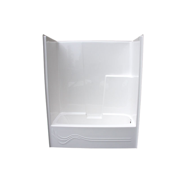 TS6031 One Piece Tub & Wall Glass World [bathtubs, dropin acrylic