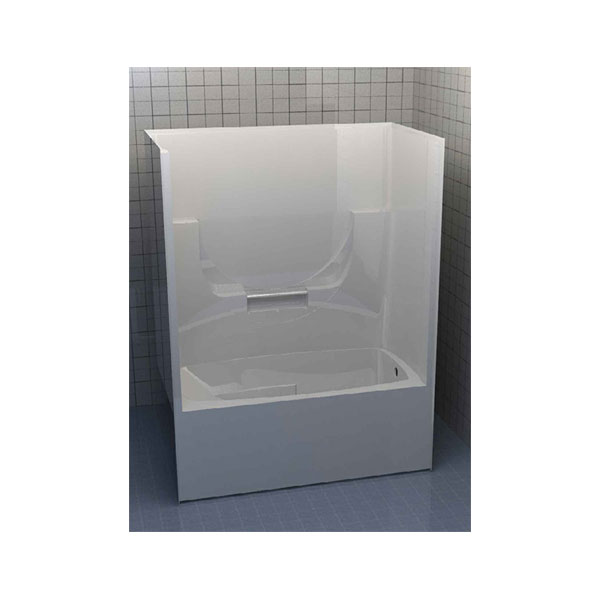 Armstrong One Piece Flat Skirt Glass World [bathtubs, dropin